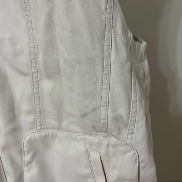 NEW Pilcro Faux-Leather Biker Vest Medium Edgy Baddie - Picture 9 of 14